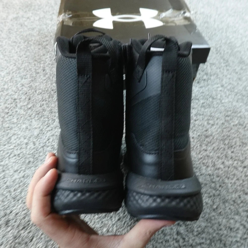 Under Armour Boots Mens 10.5 Black UA Valsetz Zip Waterproof Tactical Combat